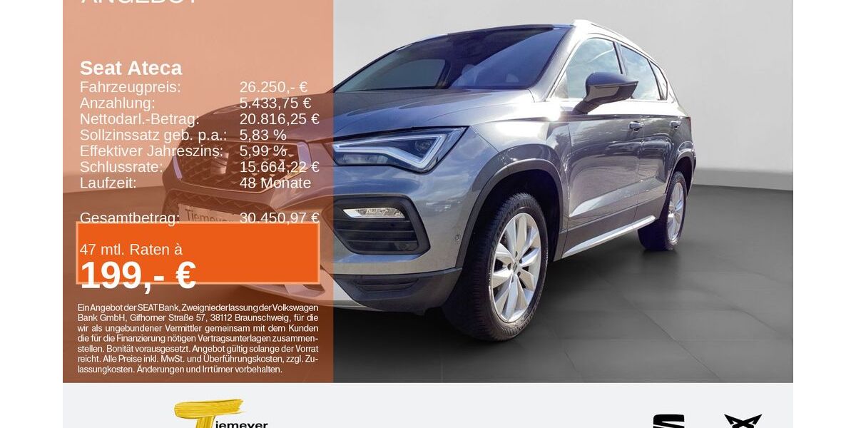 Seat Ateca 28.494 km 25.650 &euro; Gelsenkirchen OT Beckhausen 45899