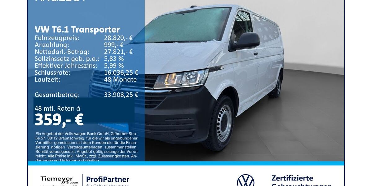 VW T6 Transporter 44.926 km 27.720 &euro; Recklinghausen 45663
