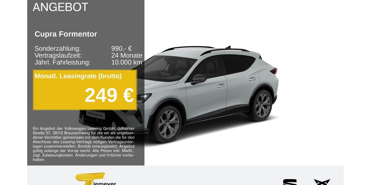 Cupra Formentor 16.700 km 33.620 &euro; Recklinghausen 45663