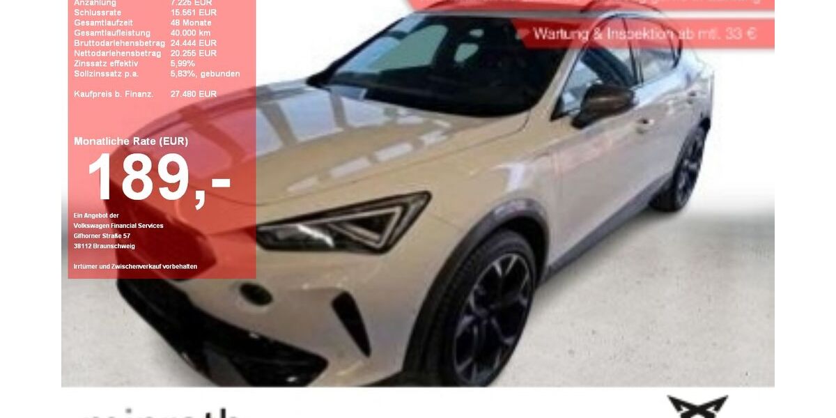 Cupra Formentor 35.546 km 26.980 &euro; Moers-Hülsdonk 47441