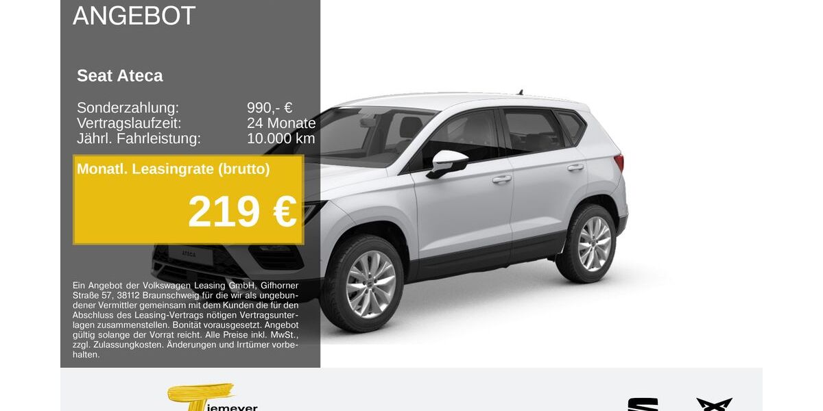 Seat Ateca 25.288 km 26.740 &euro; Duisburg 47059