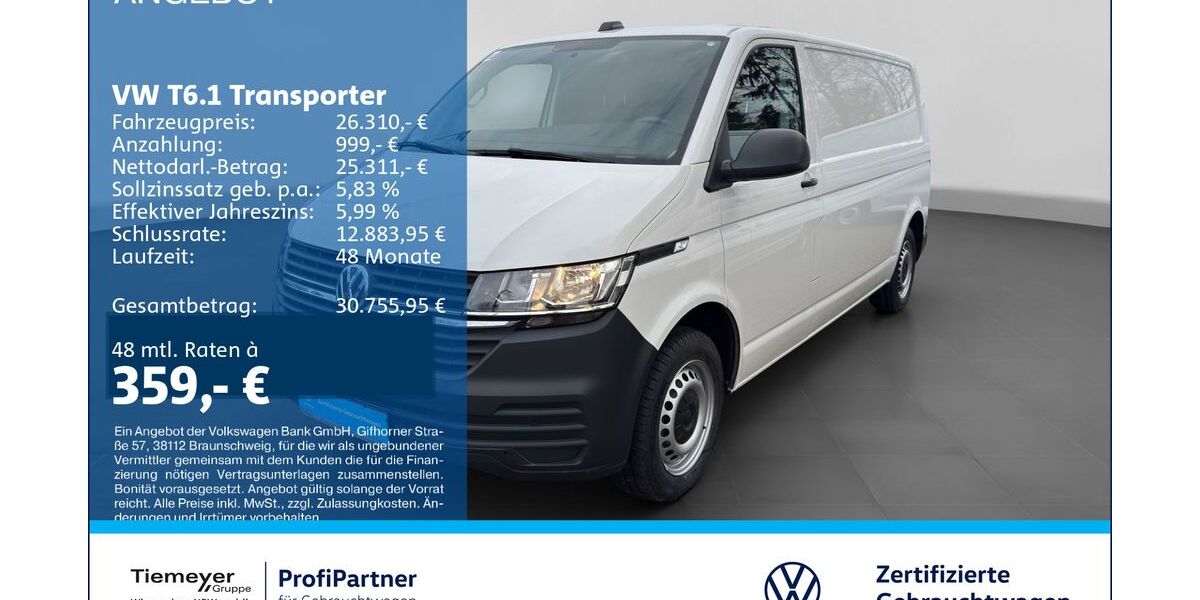 VW T6 Transporter 102.794 km 25.880 &euro; Recklinghausen 45663