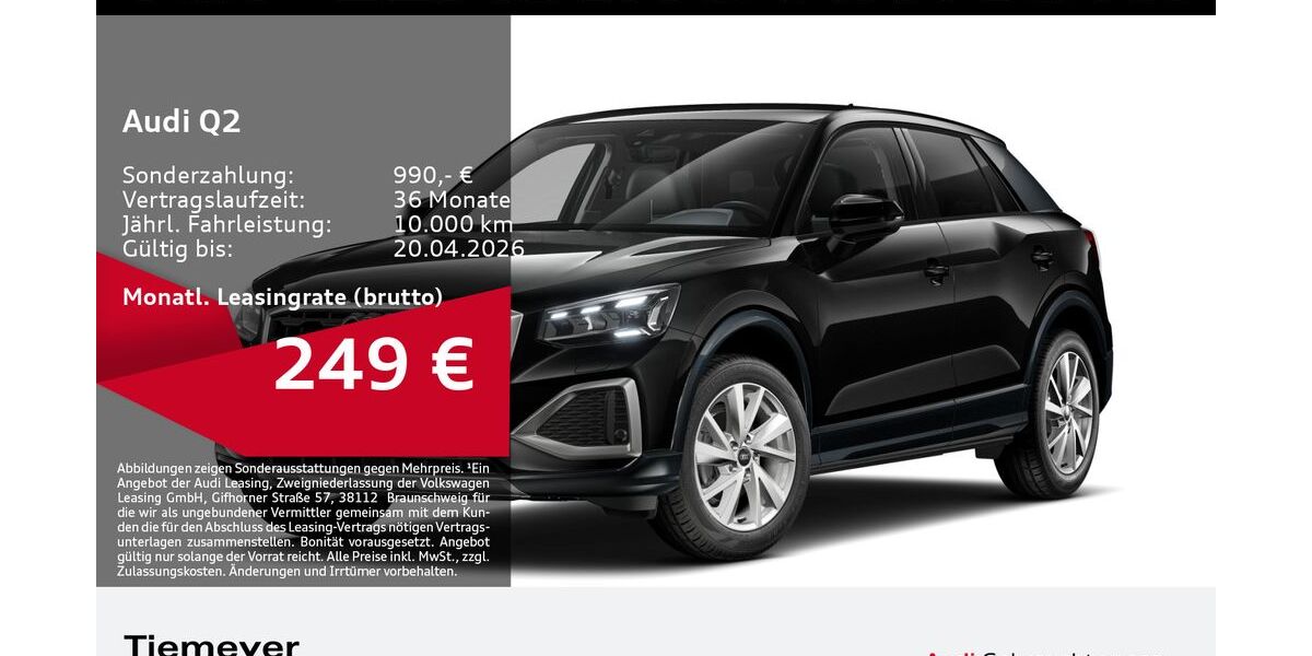 Audi Q2 6.299 km 29.380 &euro; Bochum 44809