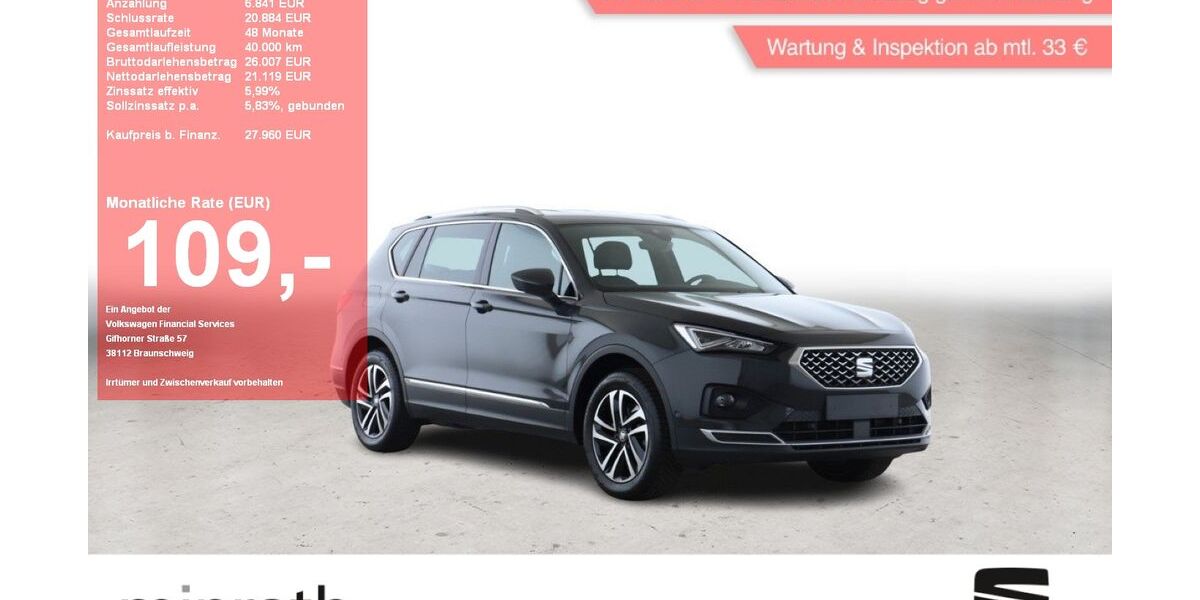 Seat Tarraco 56.880 km 25.950 &euro; Moers-Hülsdonk 47441