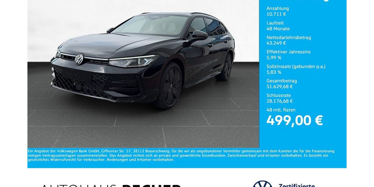 VW Passat Variant 10.828 km 53.960 &euro; Wesel 46485