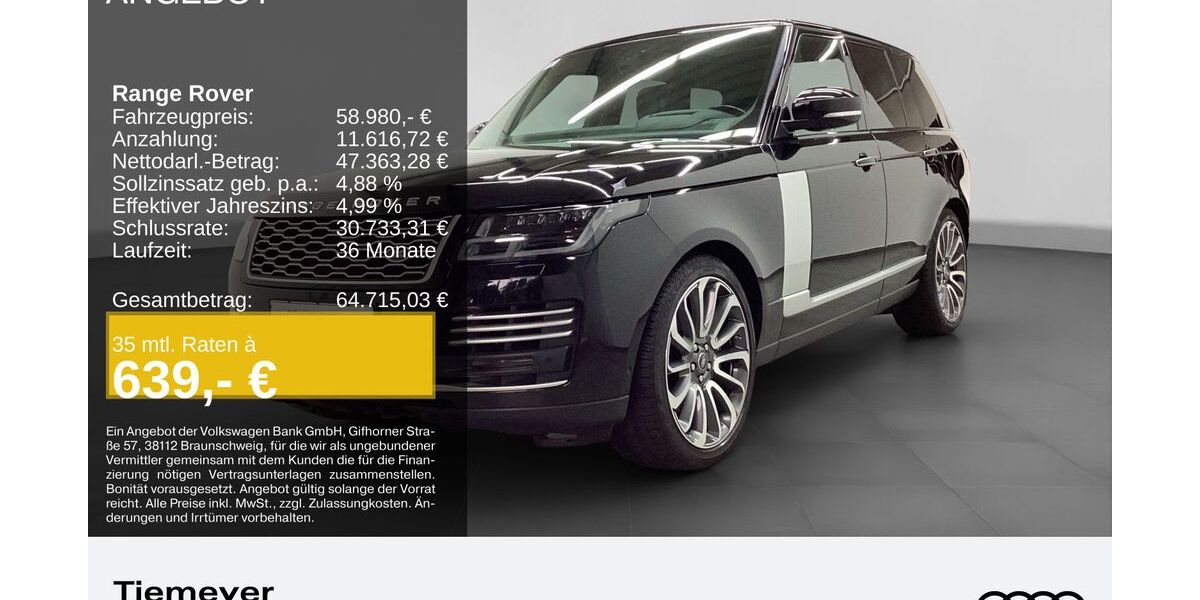 Land Rover Range Rover 78.660 km 55.980 &euro; Bochum 44809
