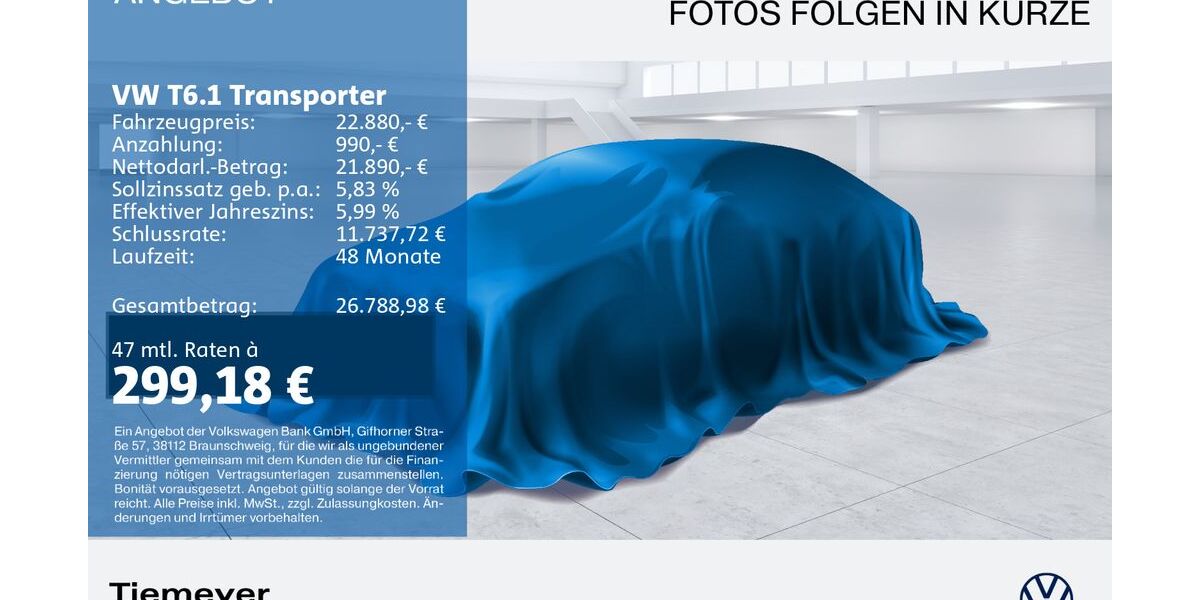 VW T6 Transporter 134.930 km 22.210 &euro; Recklinghausen 45663